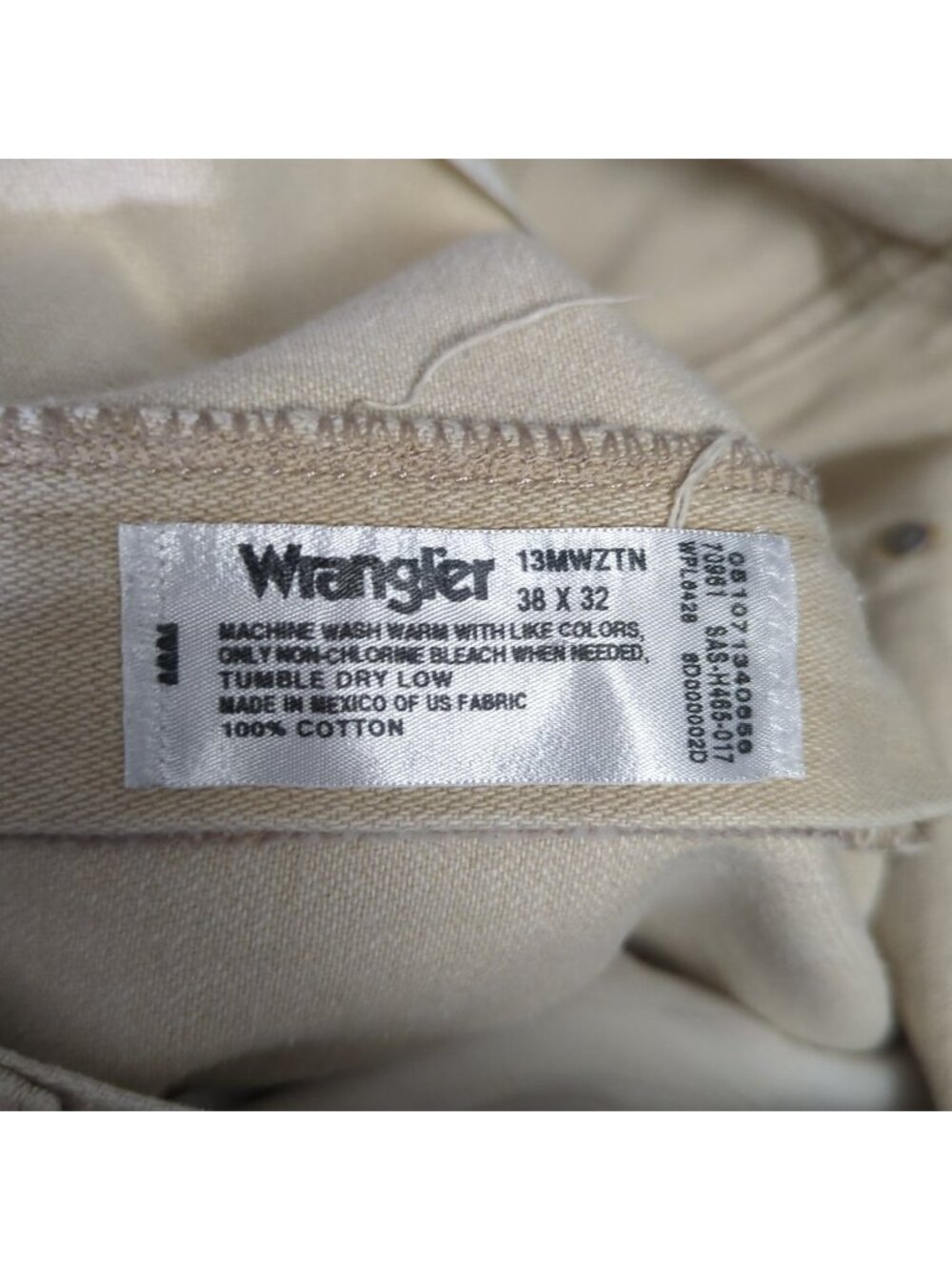 Wrangler Jeans Men's 38x32 Tan 13MWZ Cowboy Cut Western Rodeo - Picture 10 of 11